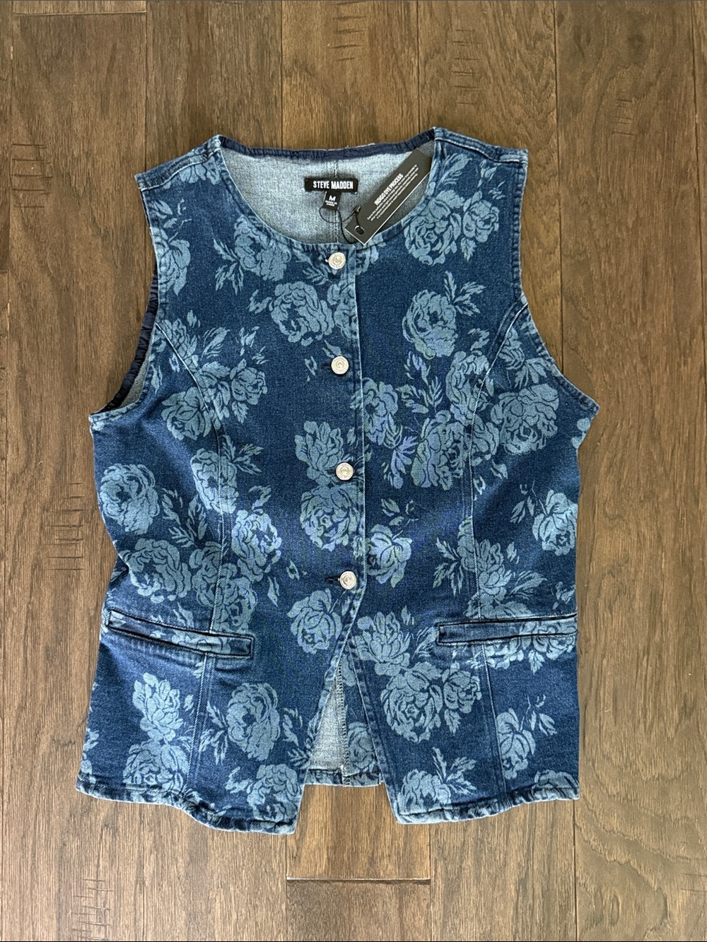 NWT Steve Madden Denim Top M